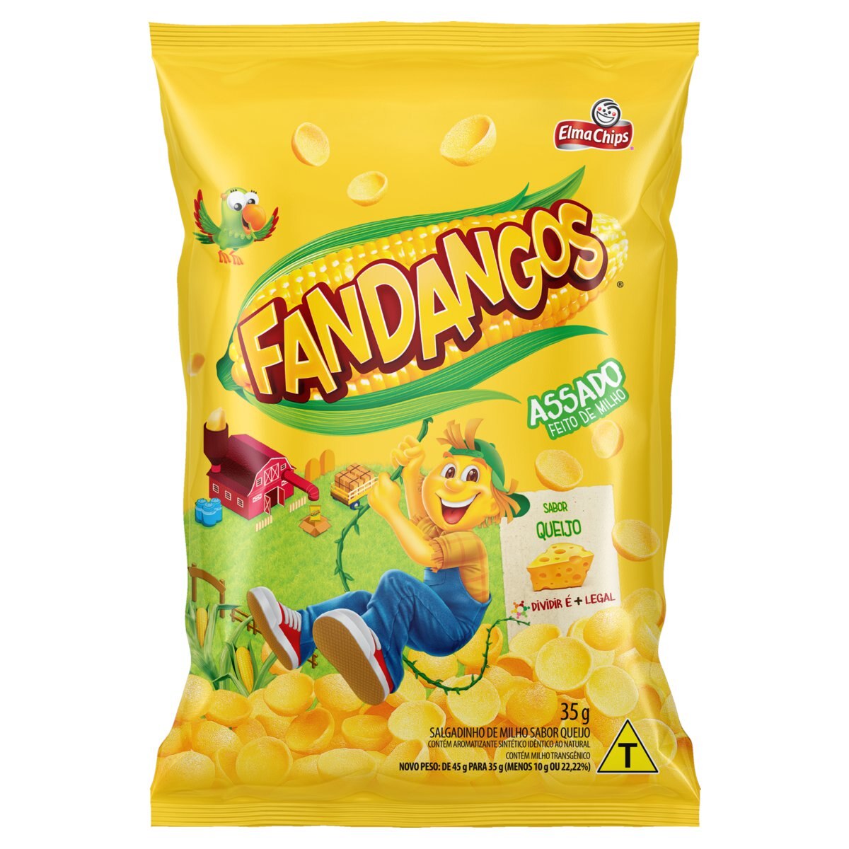 Salgadinho de Milho Fandangos de Queijo Elma Chips 35g
