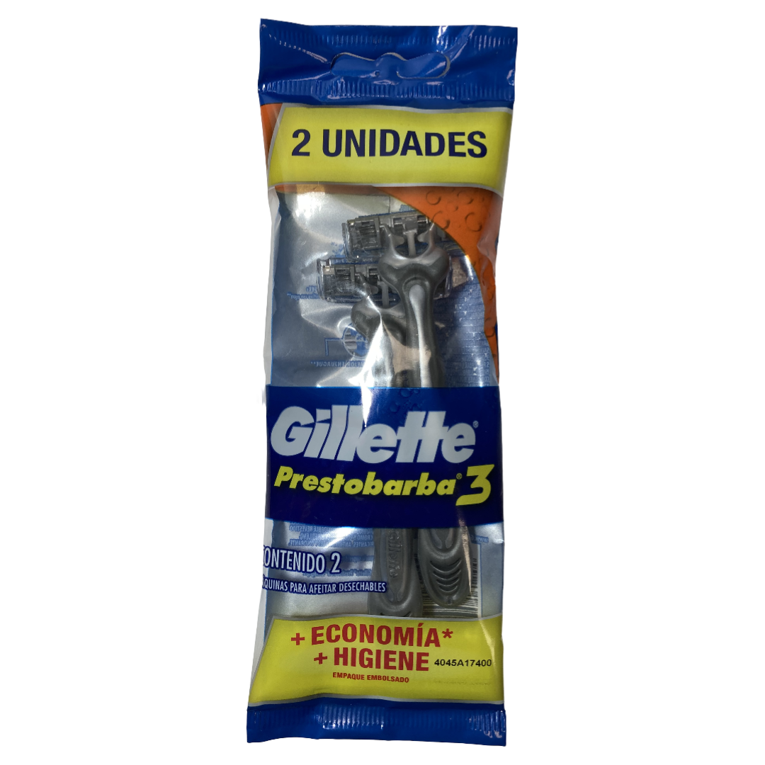 Aparelho de Depilar Gillette Prestobarba 3 com 2 unid