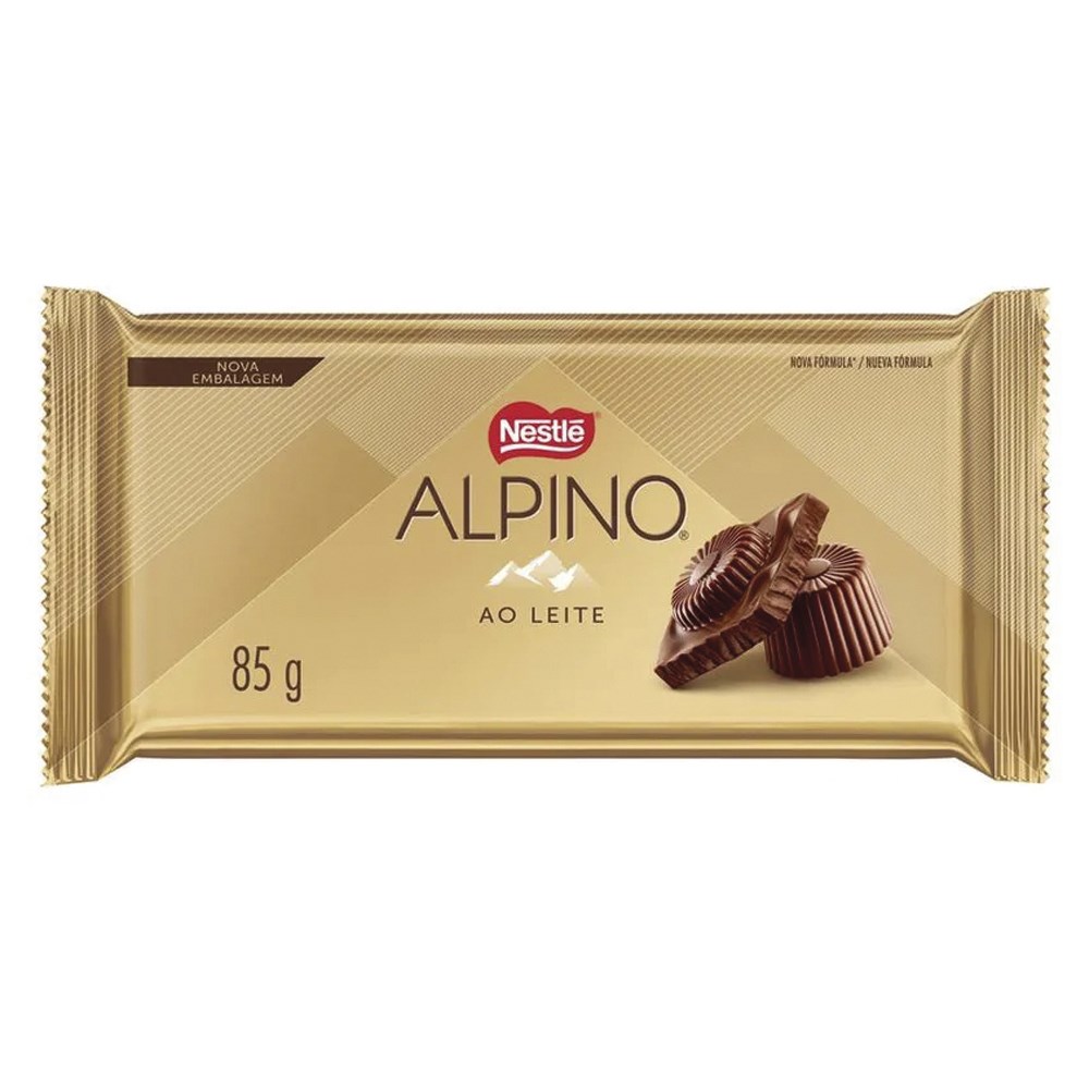 Barra de Chocolate Alpino ao Leite Nestlé 85g