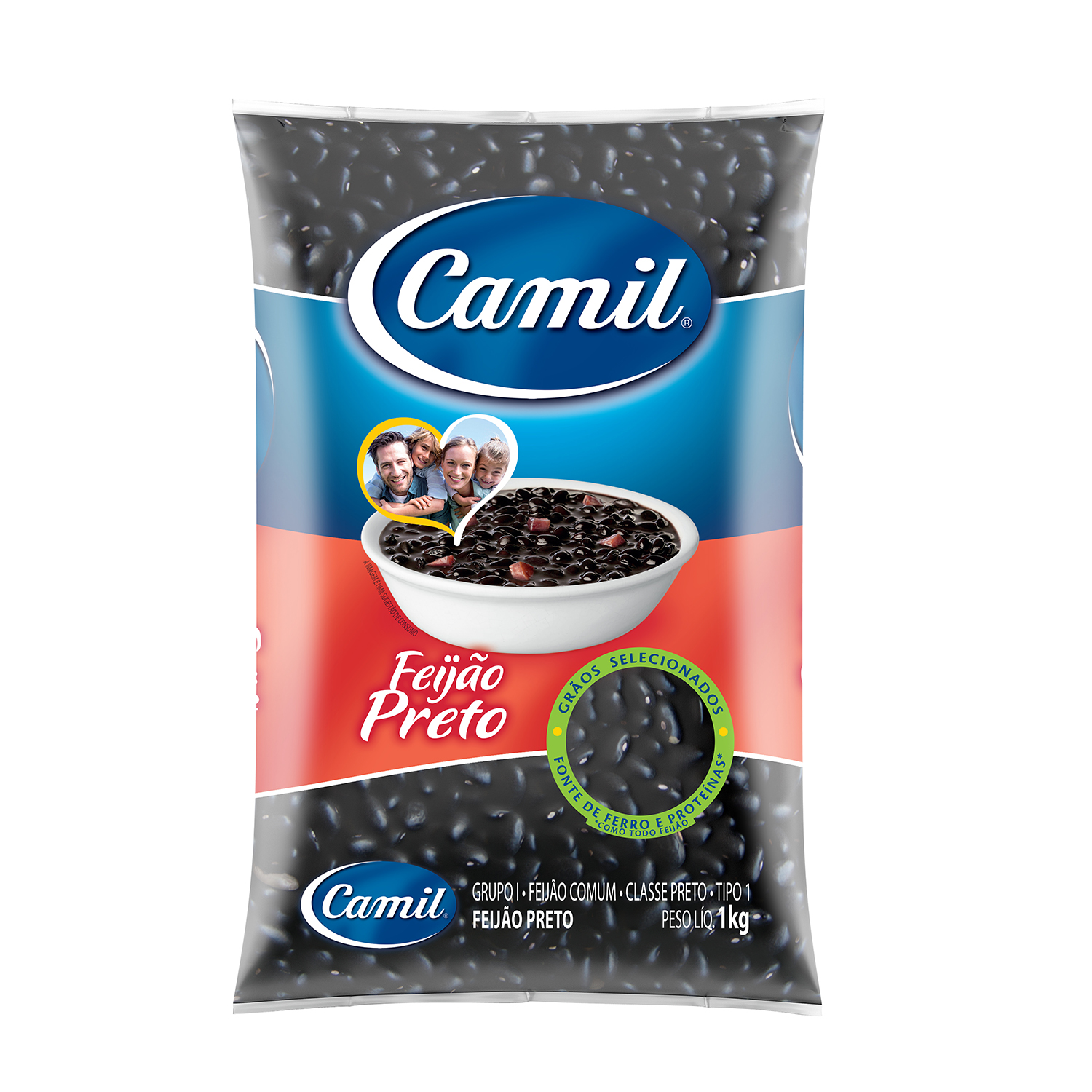Feijão Carioca Preto 1kg