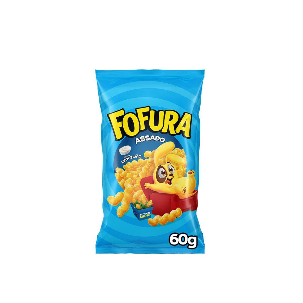Salgadinho de Milho Sabor Requeijão Fofura 60g