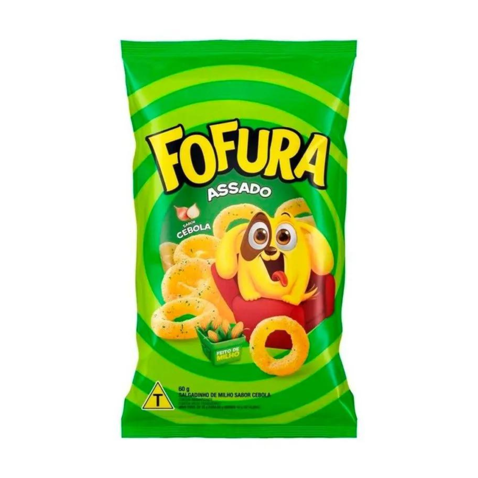 Salgadinho de Milho Sabor Cebola Fofura 60g