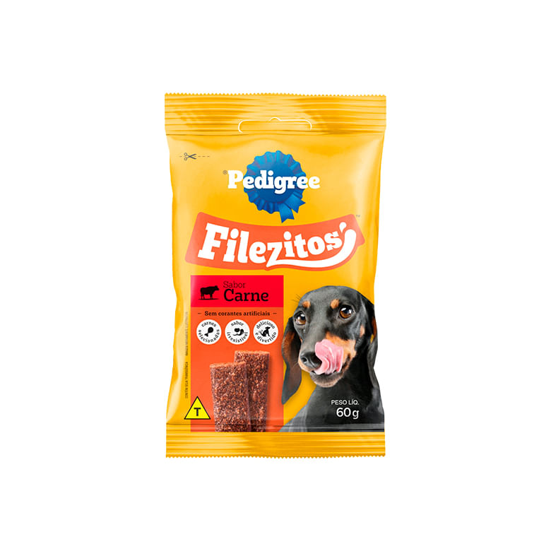 Filezitos Para Cães Sabor Carne Pedigree 60g