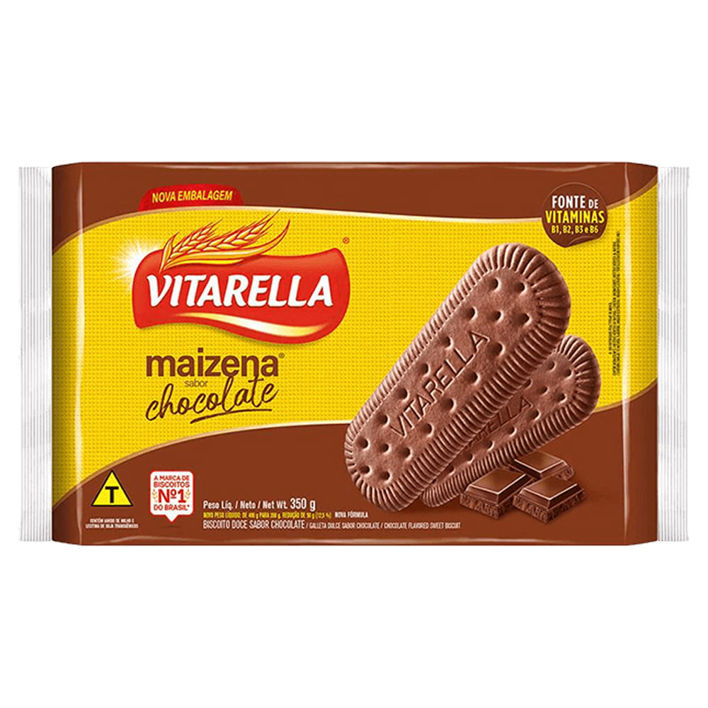 Biscoito de Maizena Chocolate Vitarella 350g