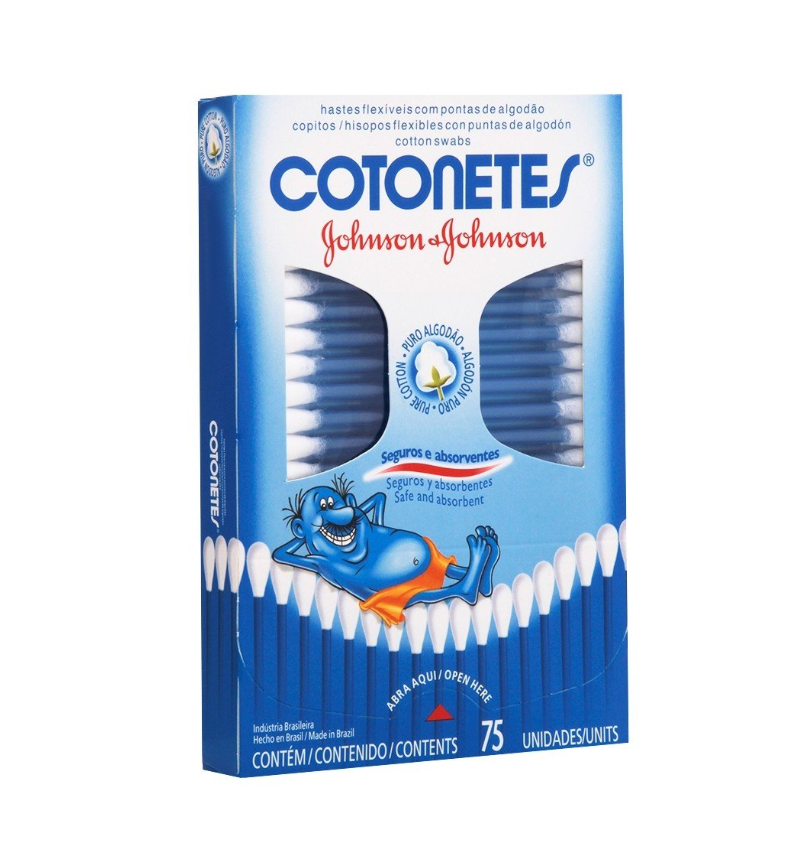 Hastes Flexíveis Cotonetes com 75 Unidades Johnson & Johnson