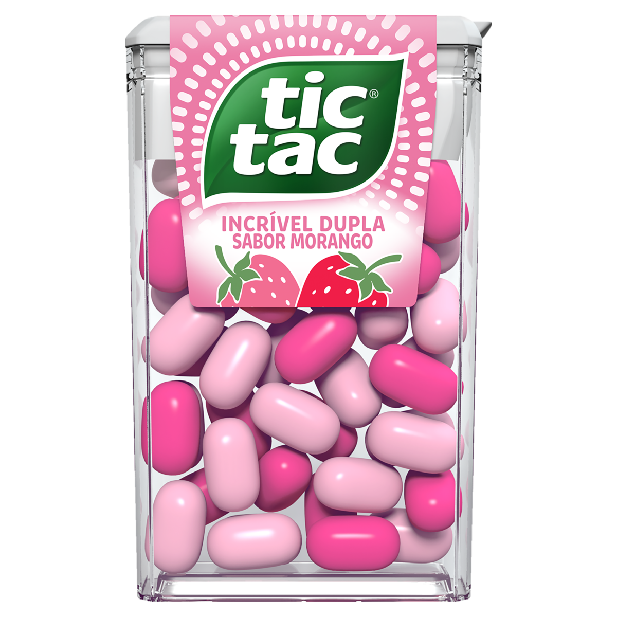 Pastilhas Sabor Morango & Creme Tic Tac 14,5g