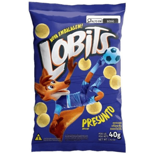 Salgadinho de Milho Sabor Presunto Lobits 40g