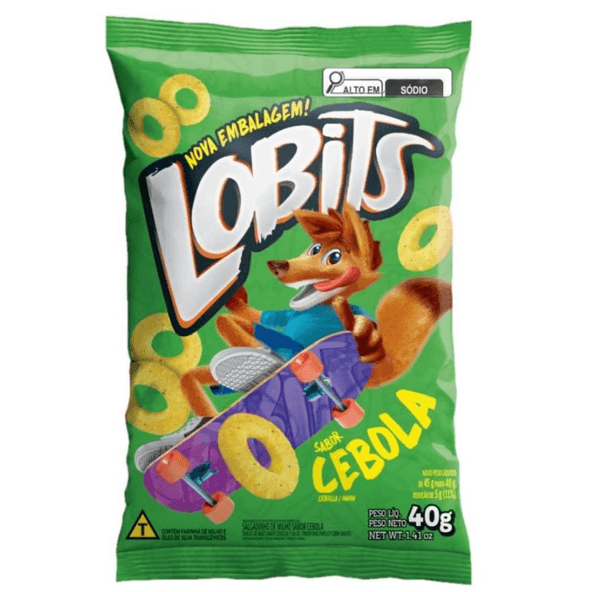 Salgadinho de Milho Sabor Cebola Lobits 40g