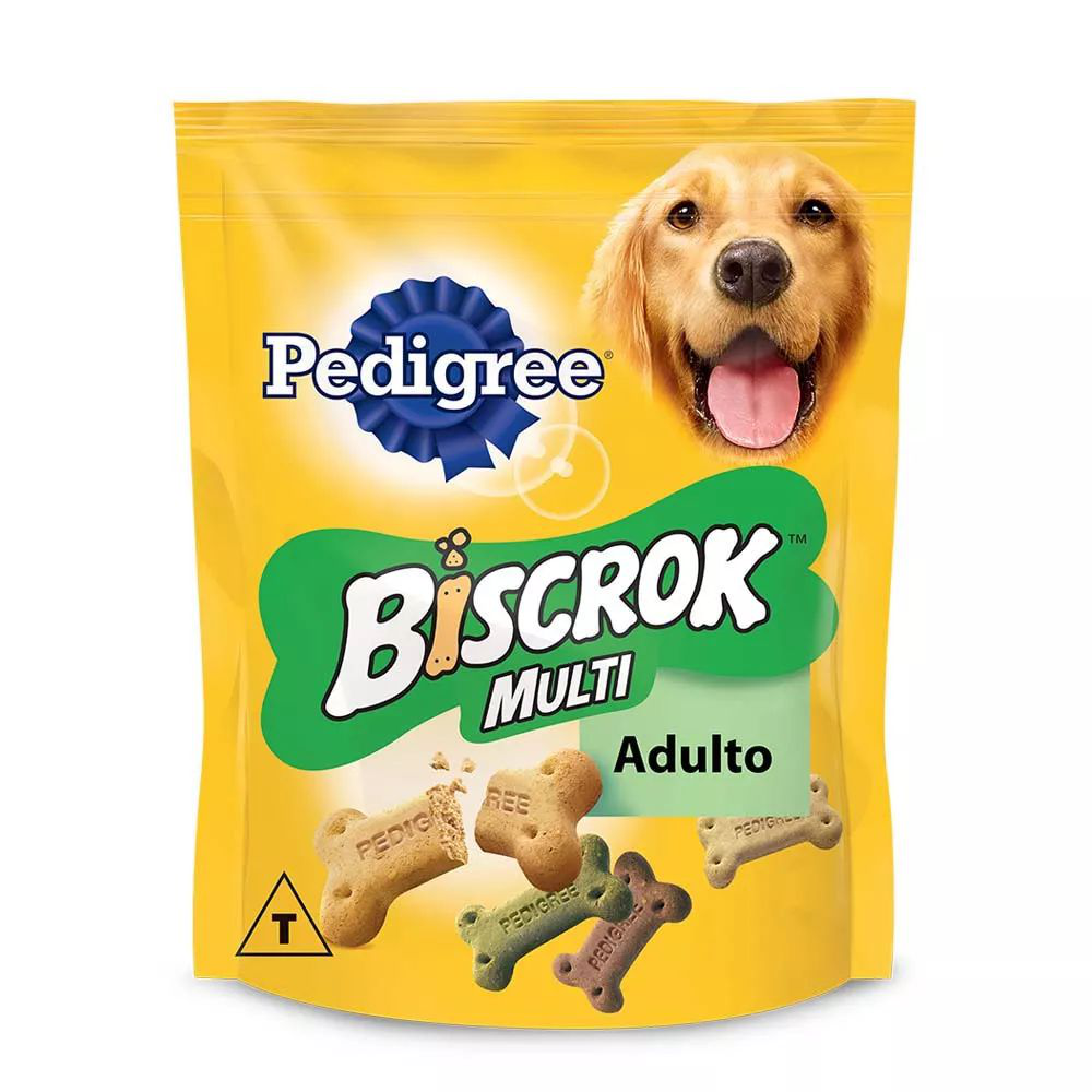Biscoito Biscrok Para Cães Adultos Multi Sabor Pedigree 500g