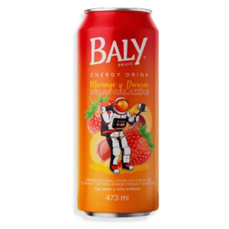 Energético Morango e Pêssego das Galáxias Baly 473ml