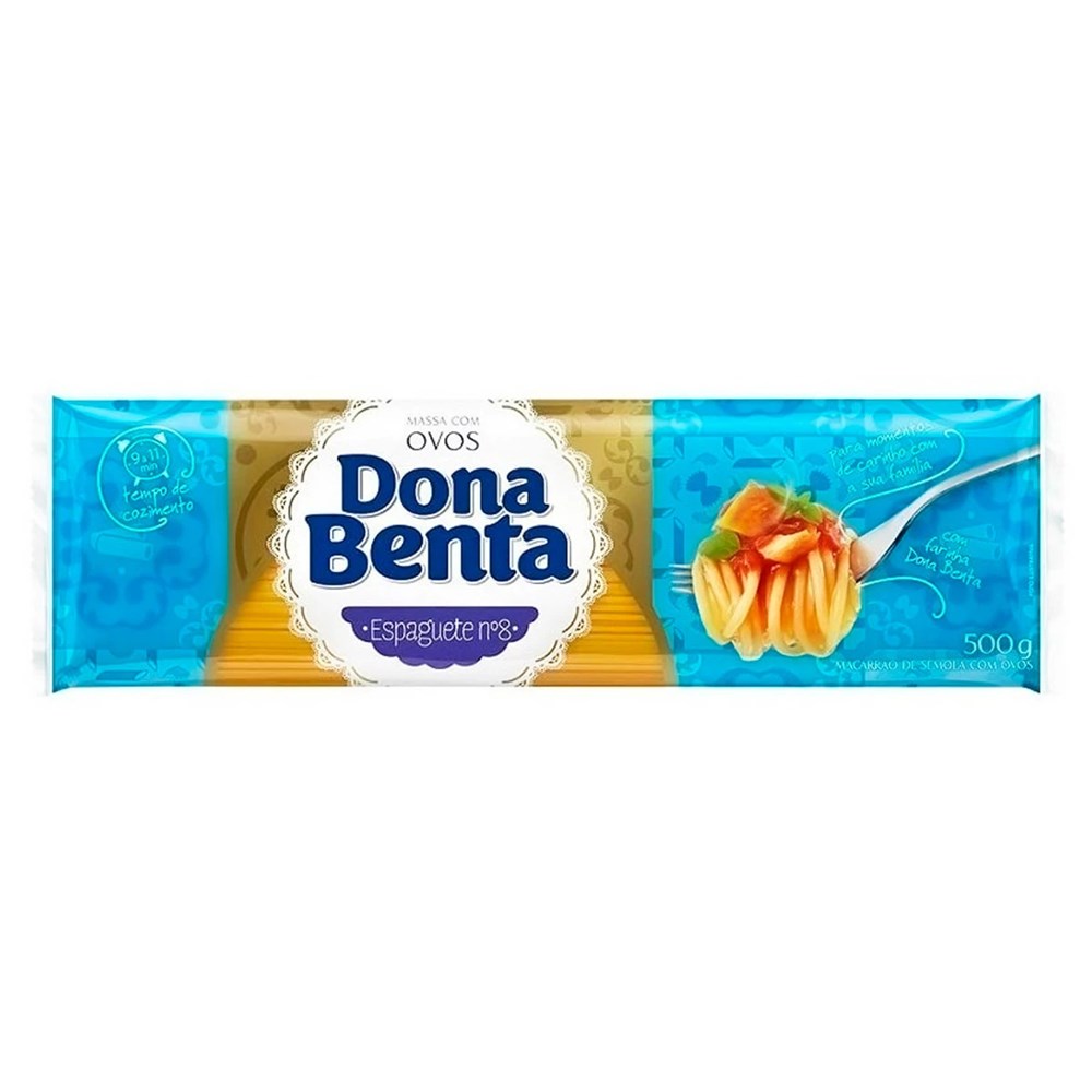 Macarrão Espaguete com Ovos n°8 Dona Benta 500g
