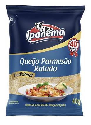 Queijo Parmesão Ralado Fino Ipanema 40g