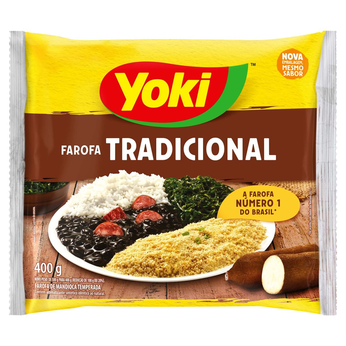 Farofa de Mandioca Tradicional Yoki 400g