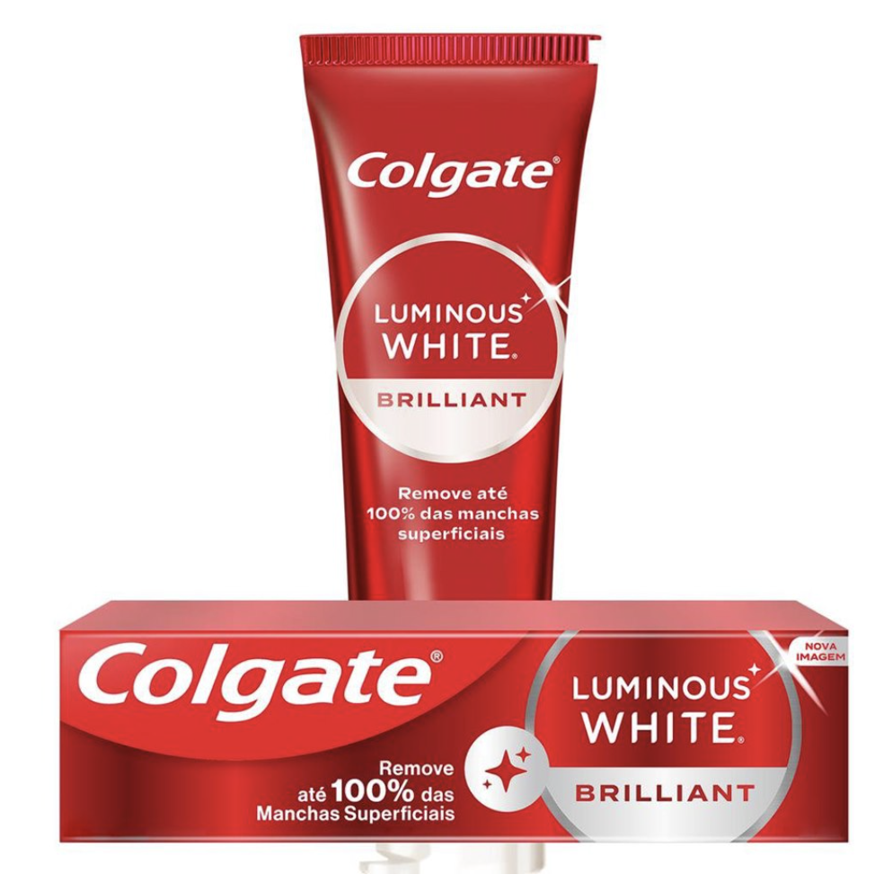 Creme Dental Clareador Luminous White Brilliant Colgate 70g