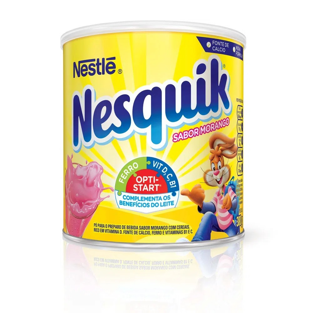 Nesquik em Pó Sabor Morango Nestlé 380g