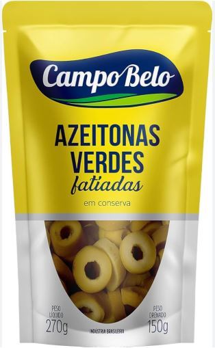 Azeitona Verde Fatiada Campo Belo 150g