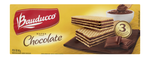 Biscoito Wafer Chocolate Bauducco 140g