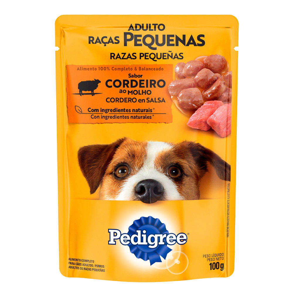 Sachê Para Cães Adultos Sabor Cordeito Pedigree 100g