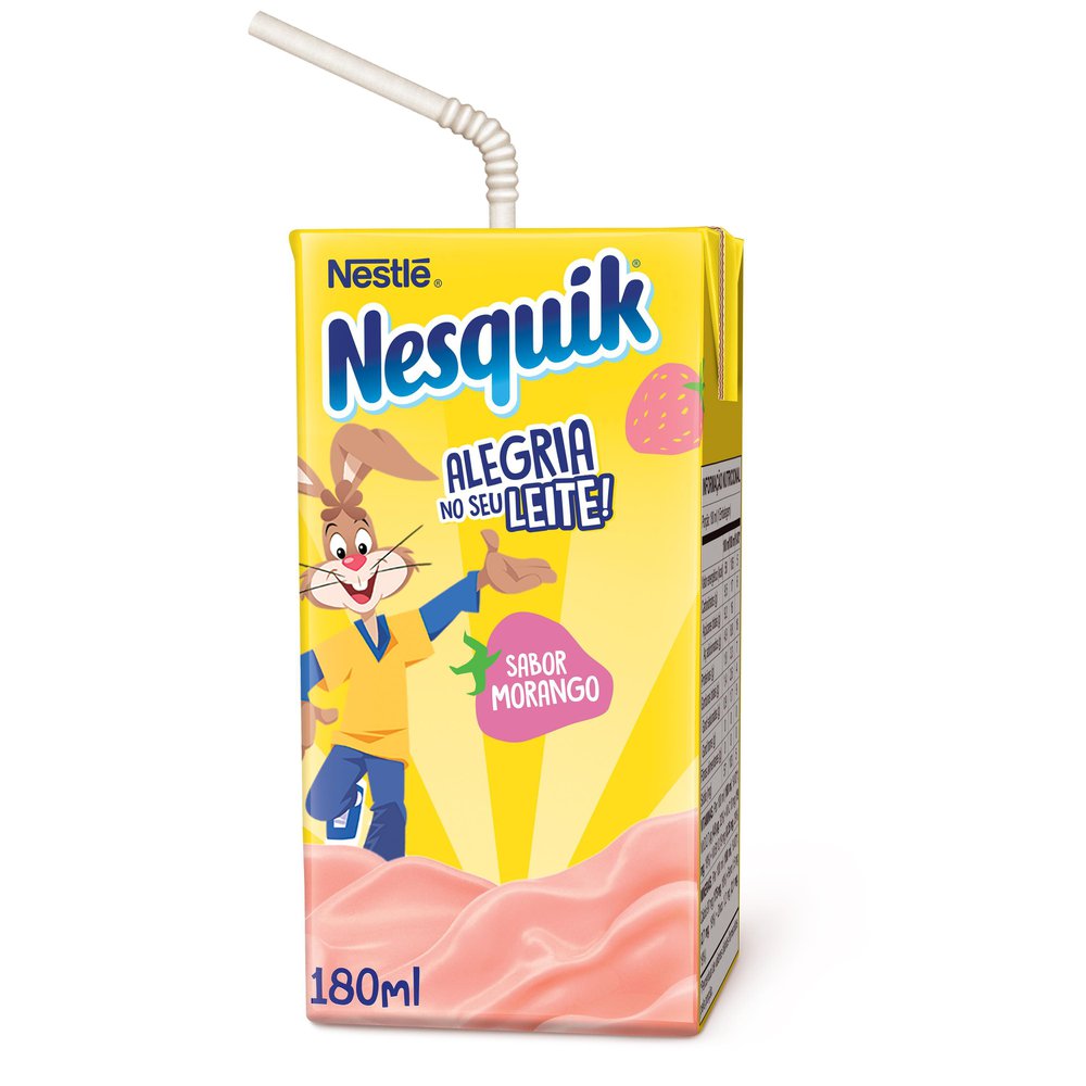 Bebida Láctea Sabor Morango Nesquik 180ml