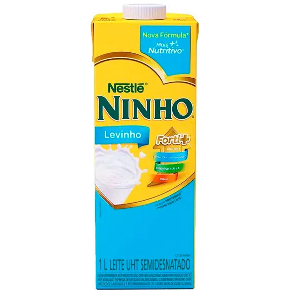 Leite Uht Semidesnatado Ninho Levinho Forti+ 1l