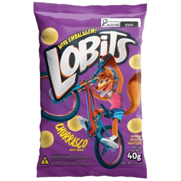 Salgadinho de Milho Sabor Churrasco Lobits 40g