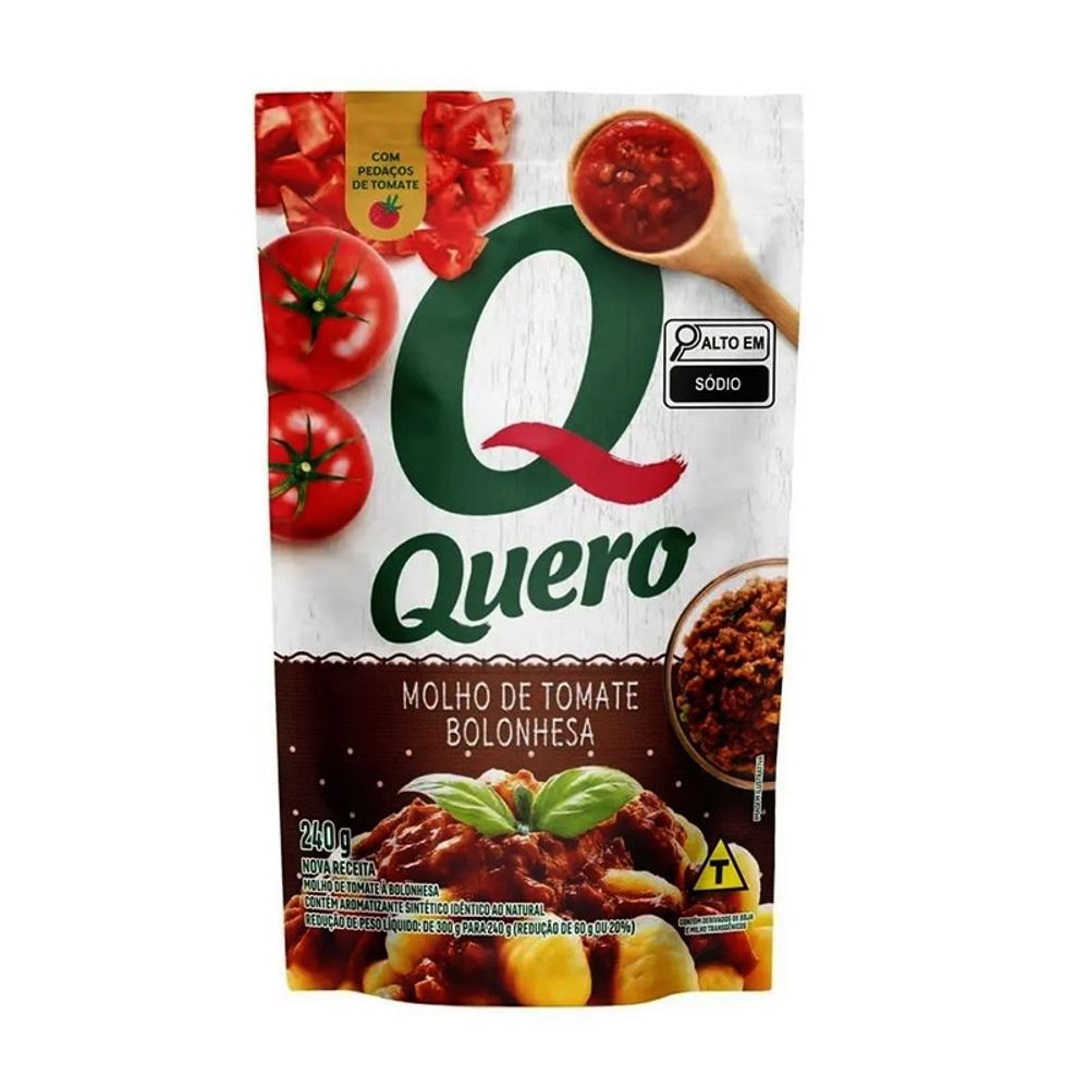 Molho de Tomate Bolonhesa Quero 240g