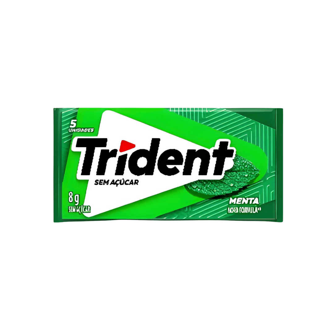 Goma de Mascar Sabor Menta Trident 8g