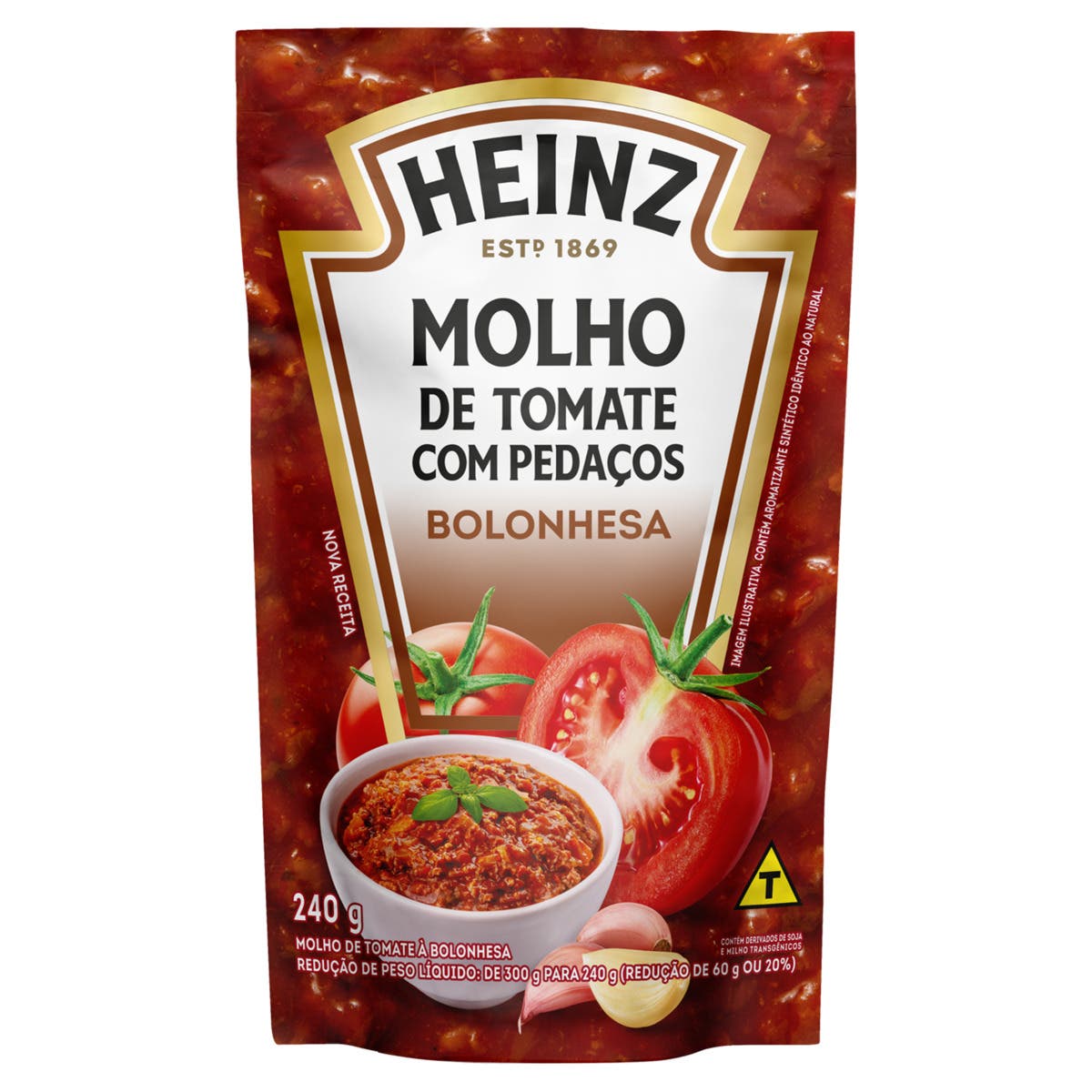 Molho de Tomate Bolonhesa Heinz 240g