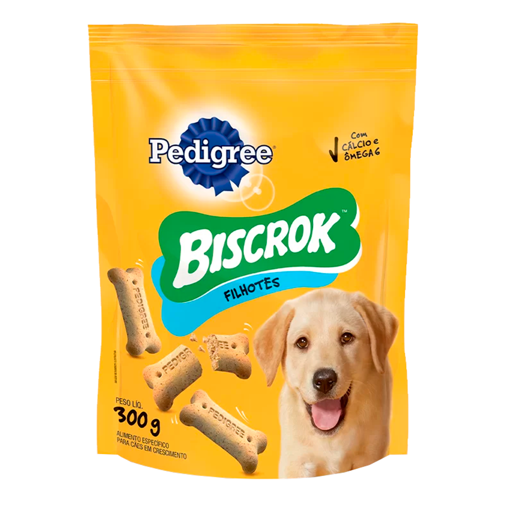 Biscoito Biscrok Para Cães Filhotes Multi Sabor Pedigree 500g