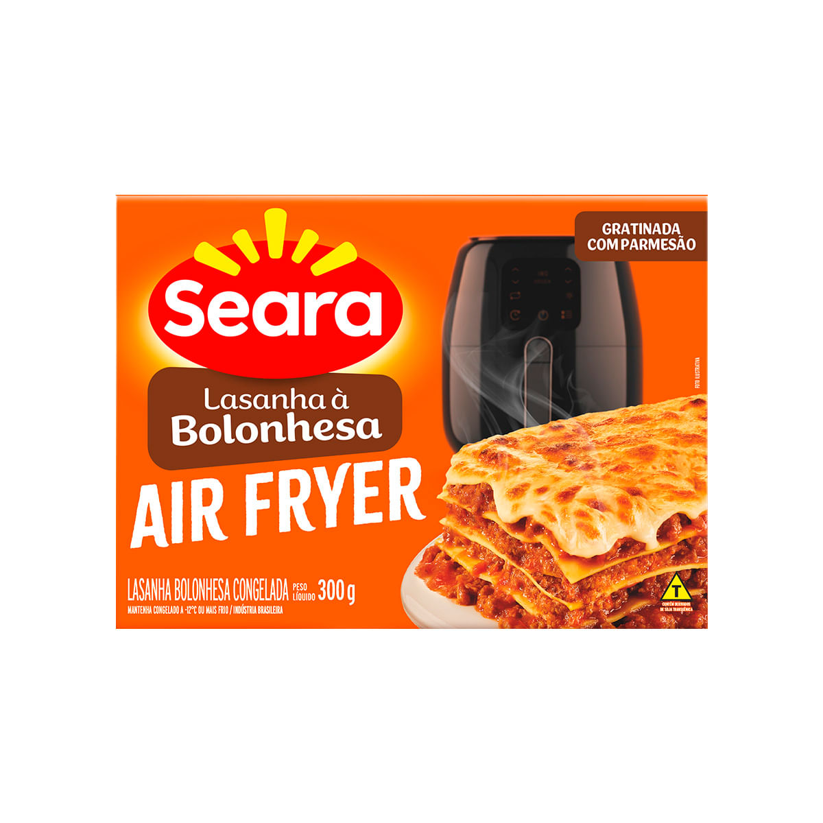 Lasanha à Bolonhesa Congelada Air Fryer Seara 300g