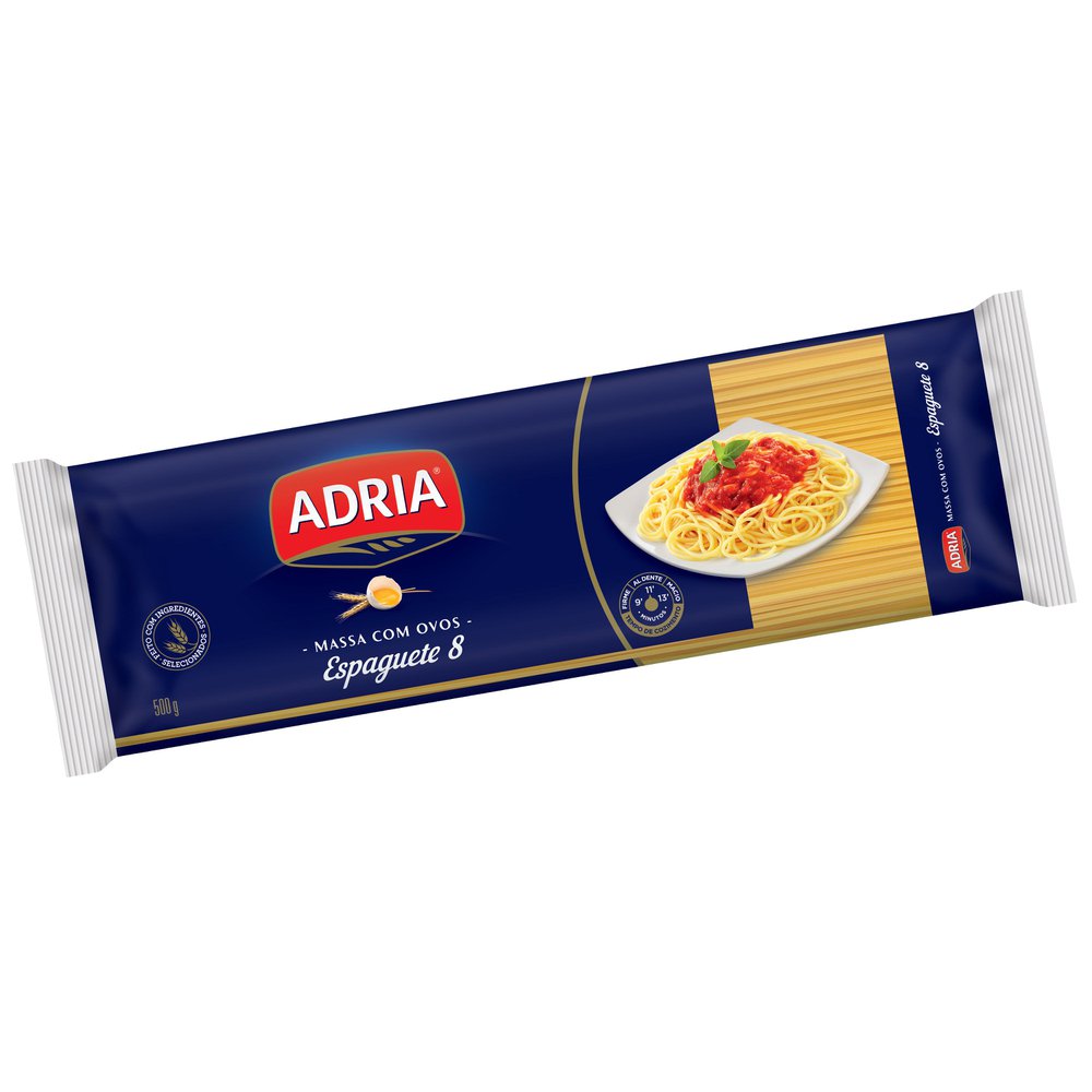 Macarrão Espaguete com Ovos n°8 Adria 500g