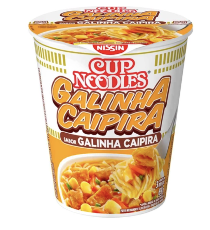 Cup Neodles Sabor Galinha Picante Nissin 68g