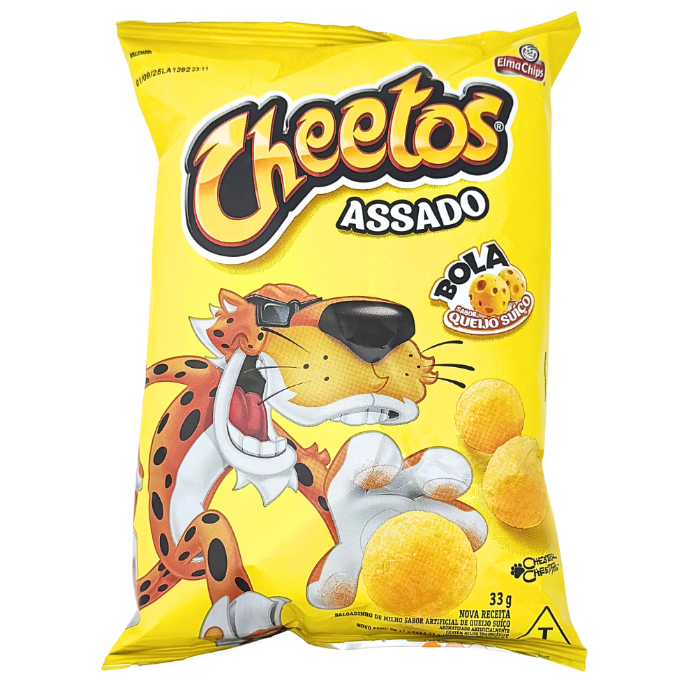 Salgadinho de Milho Bola de Queijo Suíço Cheetos Elma Chips 33g