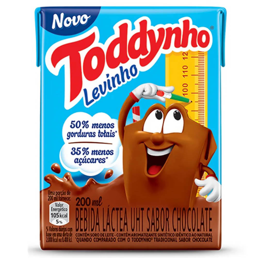 Bebida Láctea Sabor Chocolate Toddynho Levinho 200ml