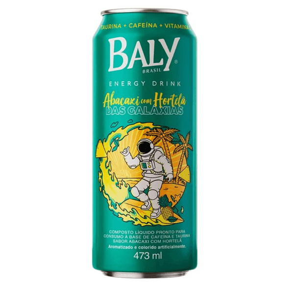 Energético Abacaxi com Hortelã Baly 473ml