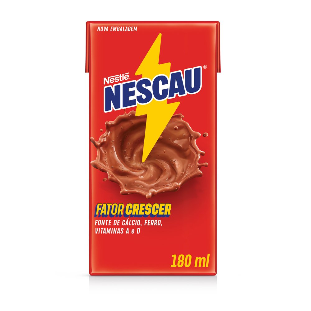 Bebida Láctea Sabor Chocolate Nescau Nestlé 180ml