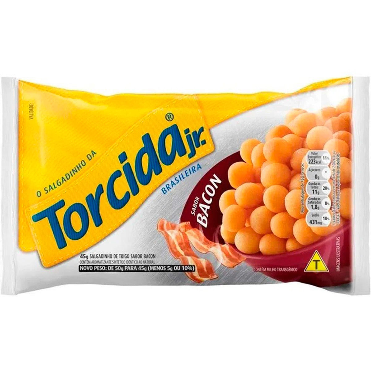 Salgadinho Torcida Sabor Bacon 60g