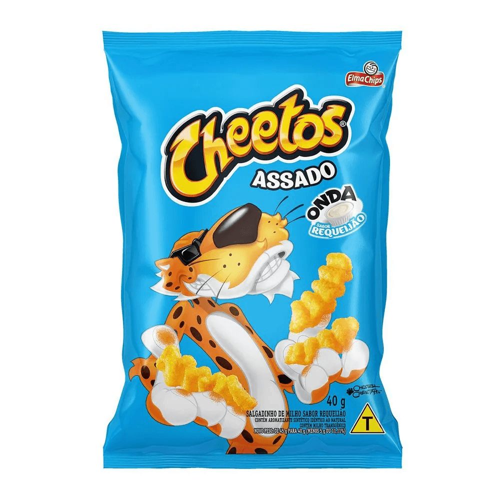 Salgadinho de Milho Onda de Requeijão Cheetos Elma Chips 45g