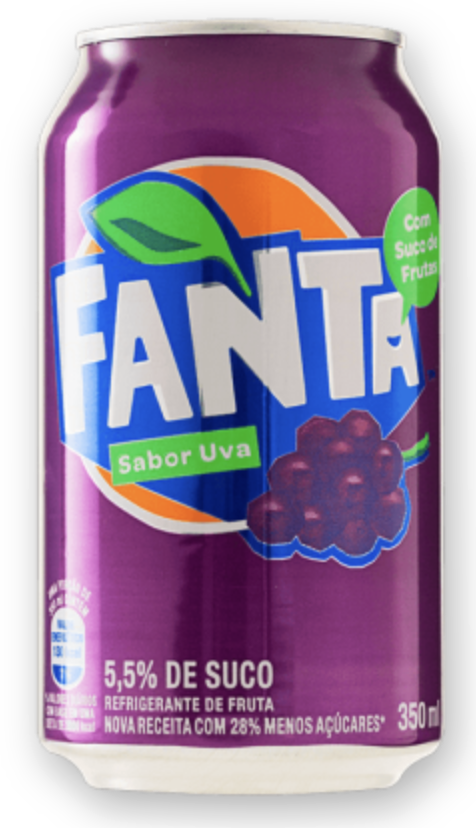 Refrigetante Fanta Uva Lata 350ml