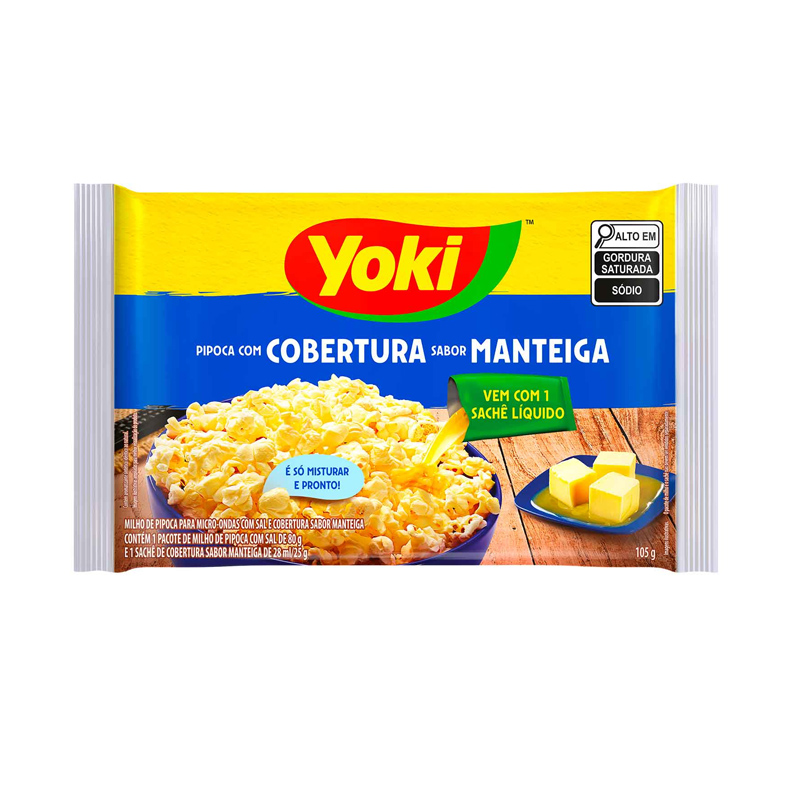 Pipoca para Micro-Ondas ManteigaYoki 100g