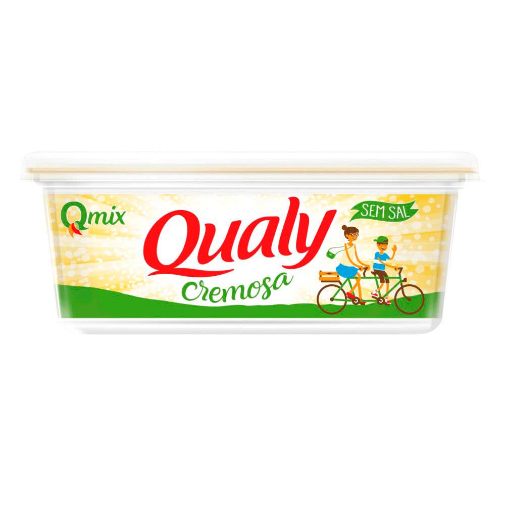Margarina Cremosa Sem Sal Qualy 250g
