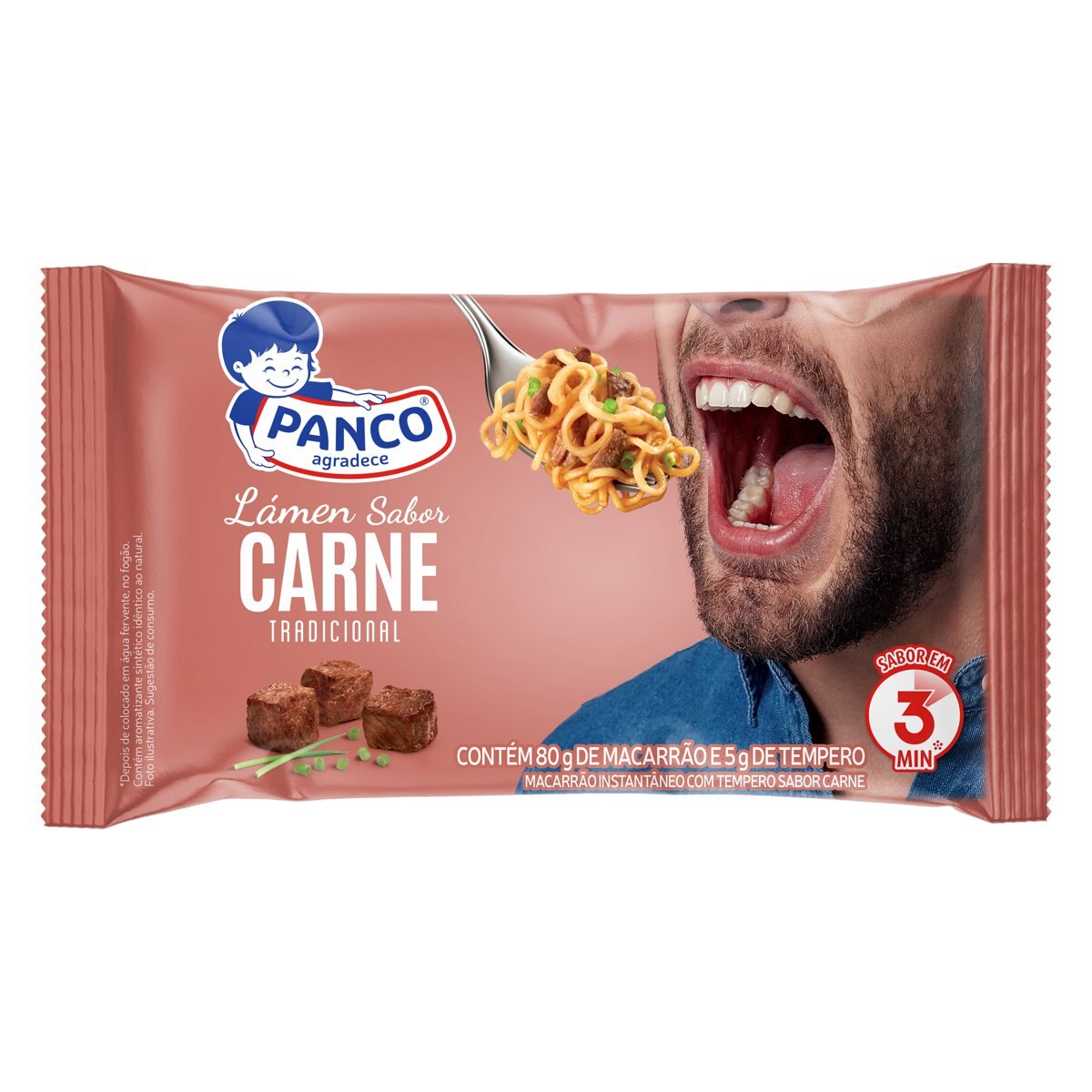Macarrão Instantâneo Sabor Carne Panco 85g