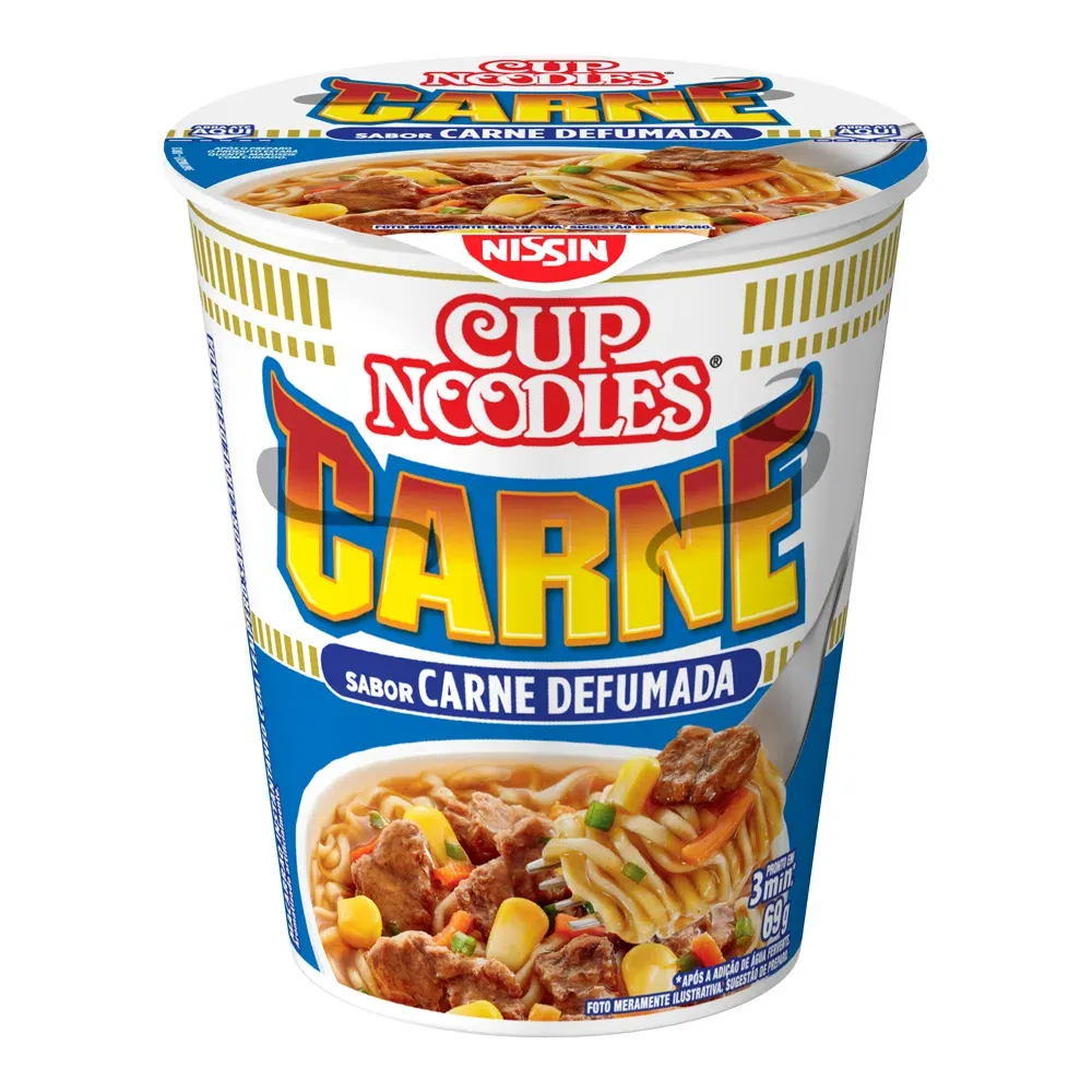 Cup Neodles Sabor Carne Nissin 69g