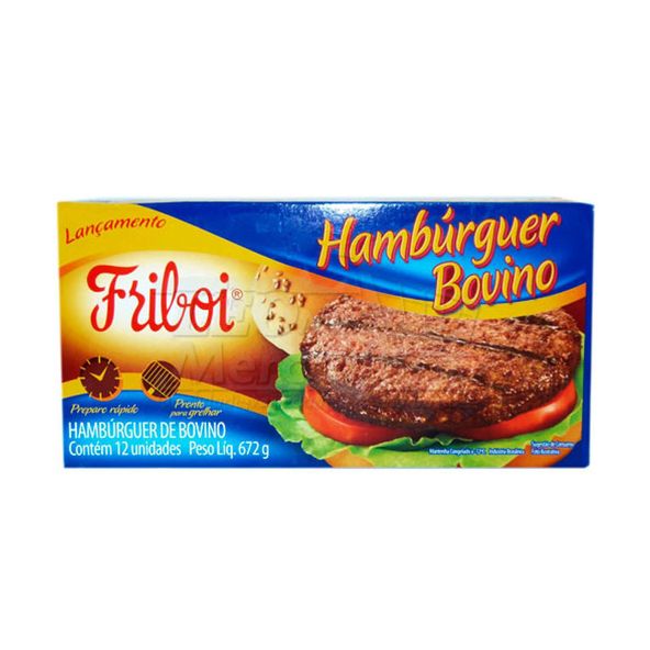 Hambúrguer Bovino Friboi Caixa com 672g