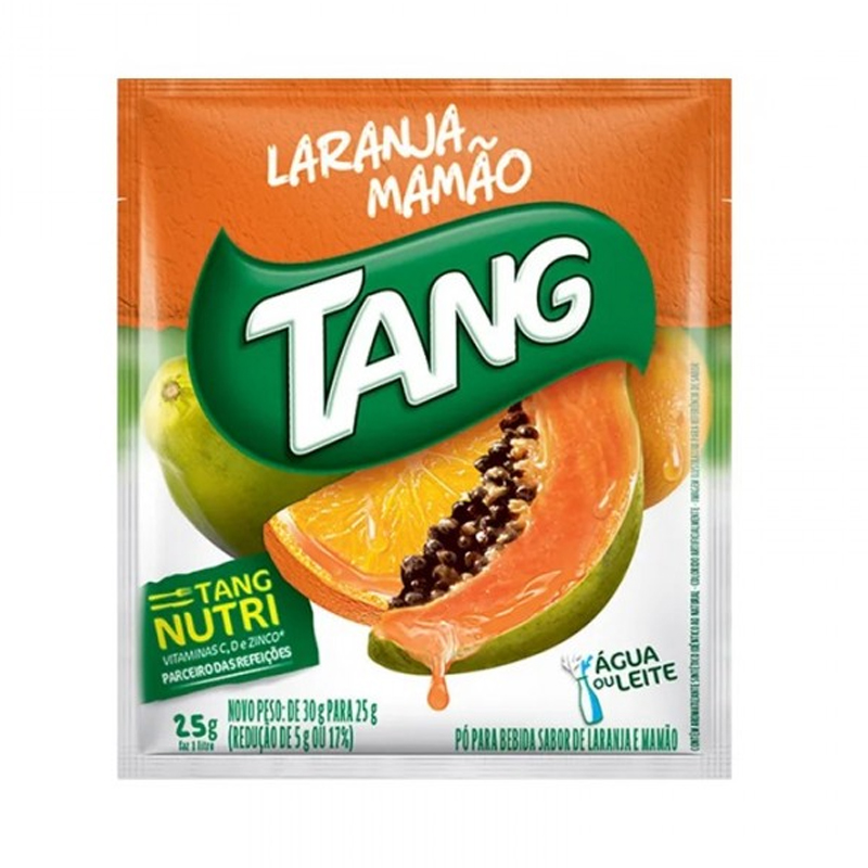Refresco em Pó Tang Laranja com Mamão 18g