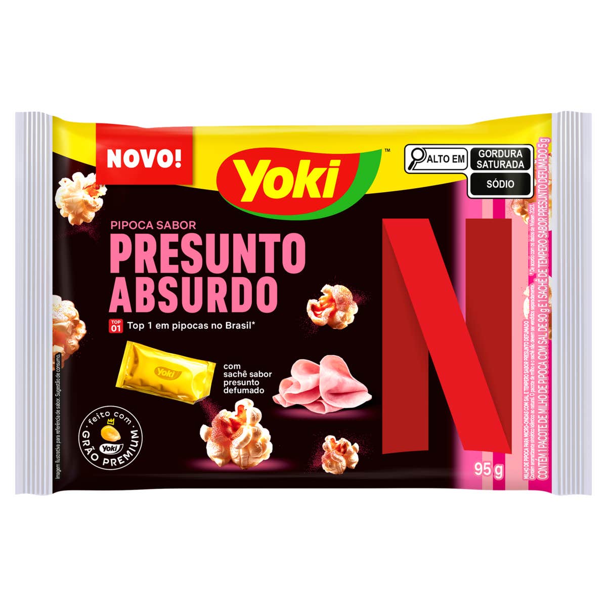 Pipoca para Micro-Ondas Presunto Absurdo Yoki 95g