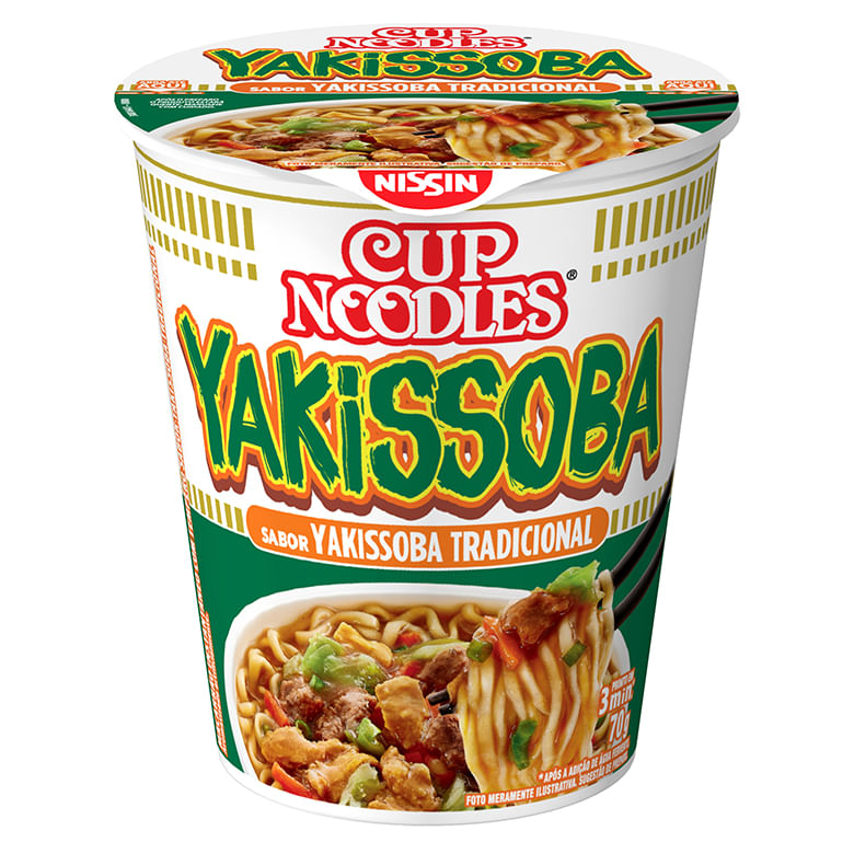 Cup Neodles Sabor Yakissoba Nissin 70g