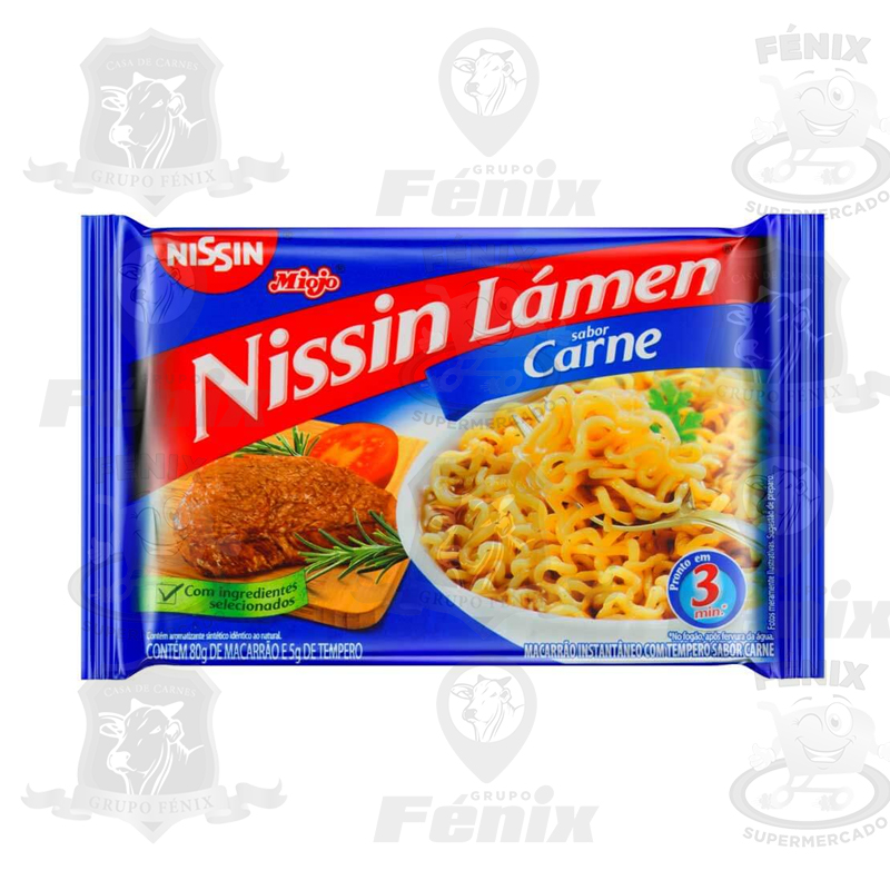 Macarrão Instantâneo Sabor Carne Nissin 85g