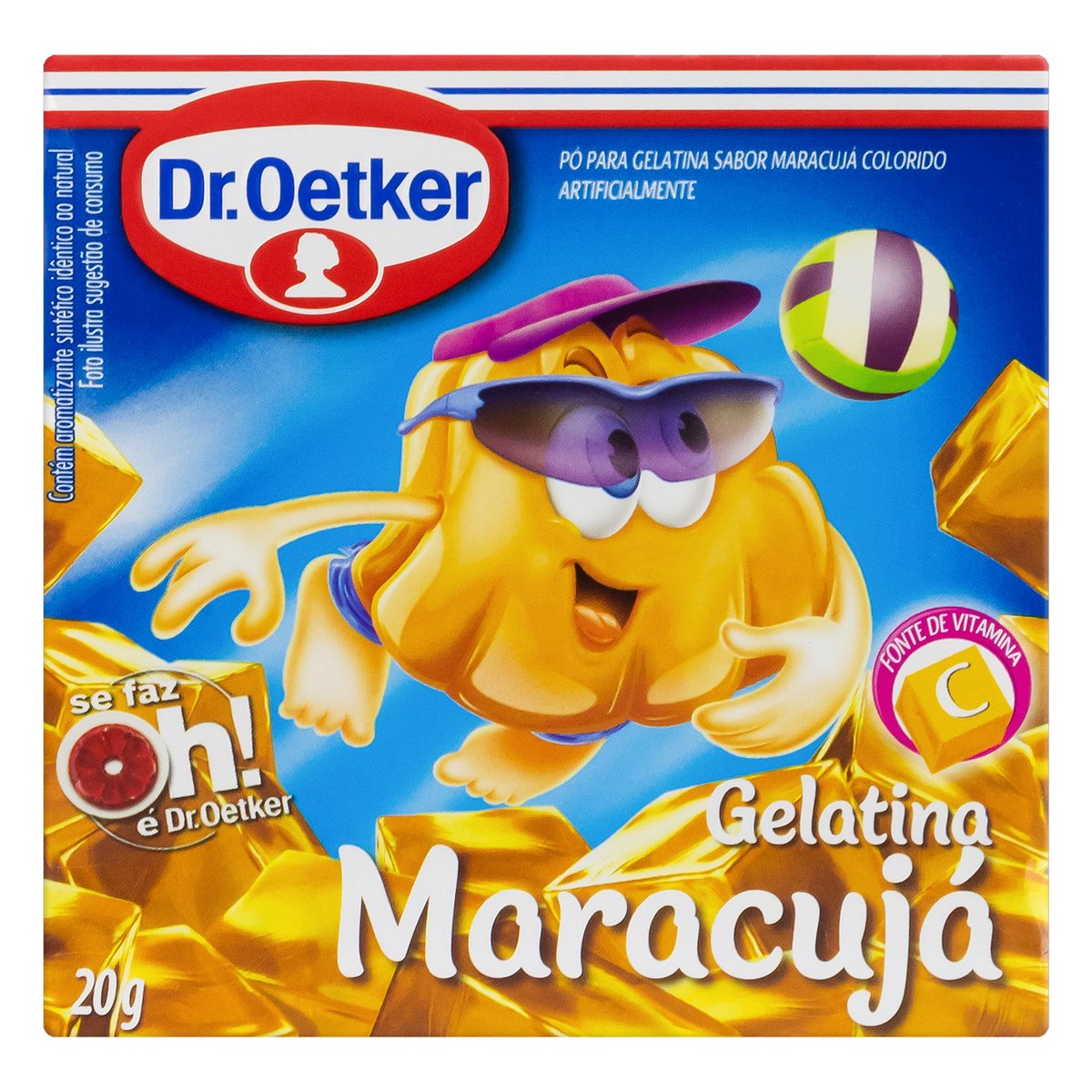 Gelatina em Pó Maracujá Dr Oetker 20g