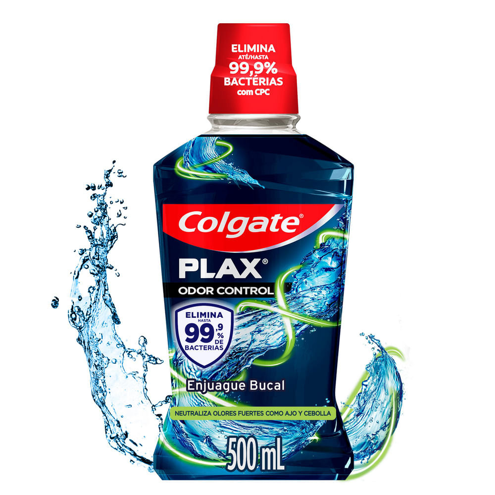 Enxaguante Bucal Plax Odor Control Colgate 500ml
